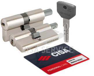 0Q311.29.0.12.C5 Cisa Asix P8 PRO цилиндр 90 (45x45) кл/верт (никель)